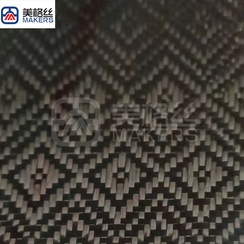 3k 240g C pattern jacquard carbon fiber fabric in black
