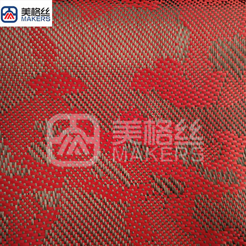3k 240gsm red camouflage carbon fiber fabrics/cloth