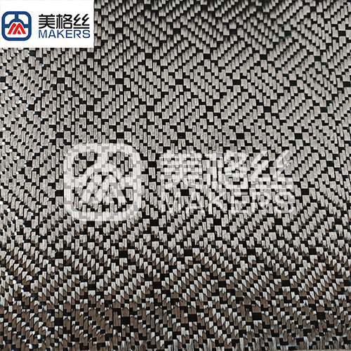 3k 240gsm square pattern jacquard carbon fiber fabric in black