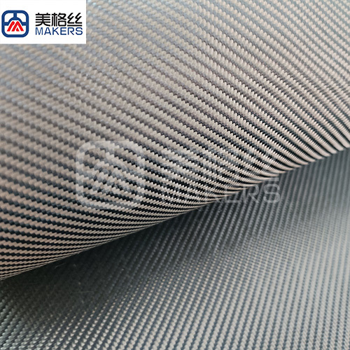 1k 180gsm twill aramid kevlar fabrics/ cloth in grey