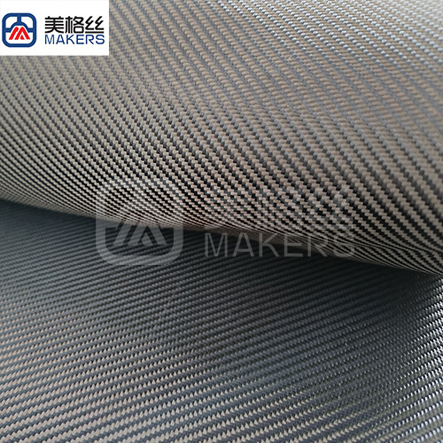 1k 180gsm twill aramid kevlar fabrics/ cloth in grey