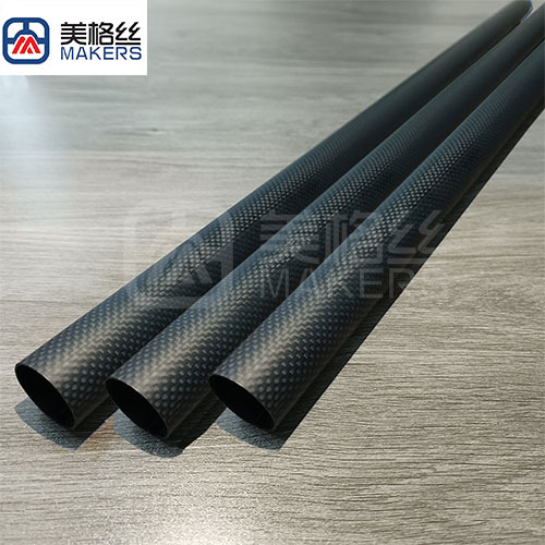 3k 200gsm plain carbon fiber tube in matt without gelcoat