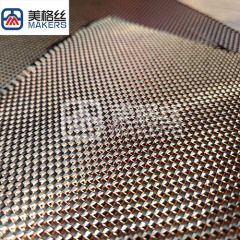 rose golden 3k 240gsm metallic carbon fiber fabric/cloth for decoration
