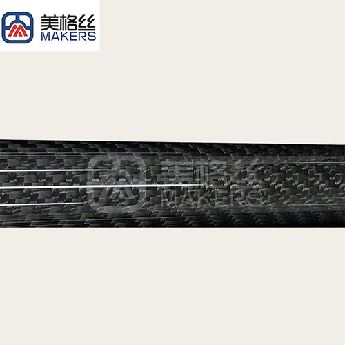 3k 200gsm twill carbon fiber tube in glossy carbon fiber parts