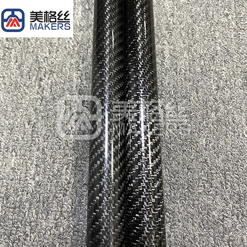 3k 200gsm twill carbon fiber tube in glossy carbon fiber parts