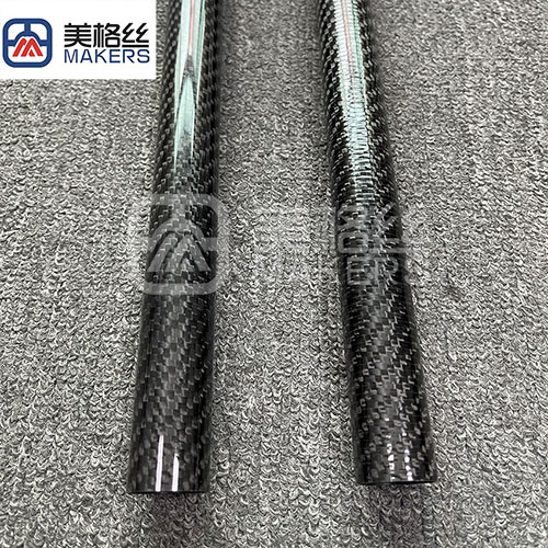 3k 200gsm twill carbon fiber tube in glossy carbon fiber parts