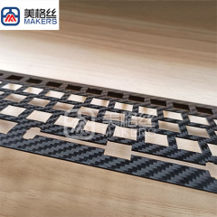 Customized keyboard 3K 200gsm twill carbon fiber parts finished keyboard without gelcoat