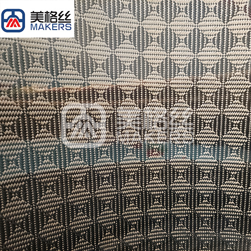 Customized box pattern jacquard carbon fiber SMC plate