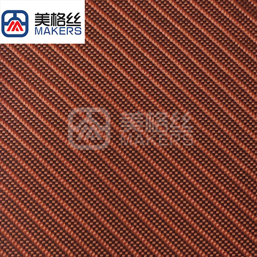 3K 280gsm plain twill carbon fiber fabric woven fabric in orange for luggage