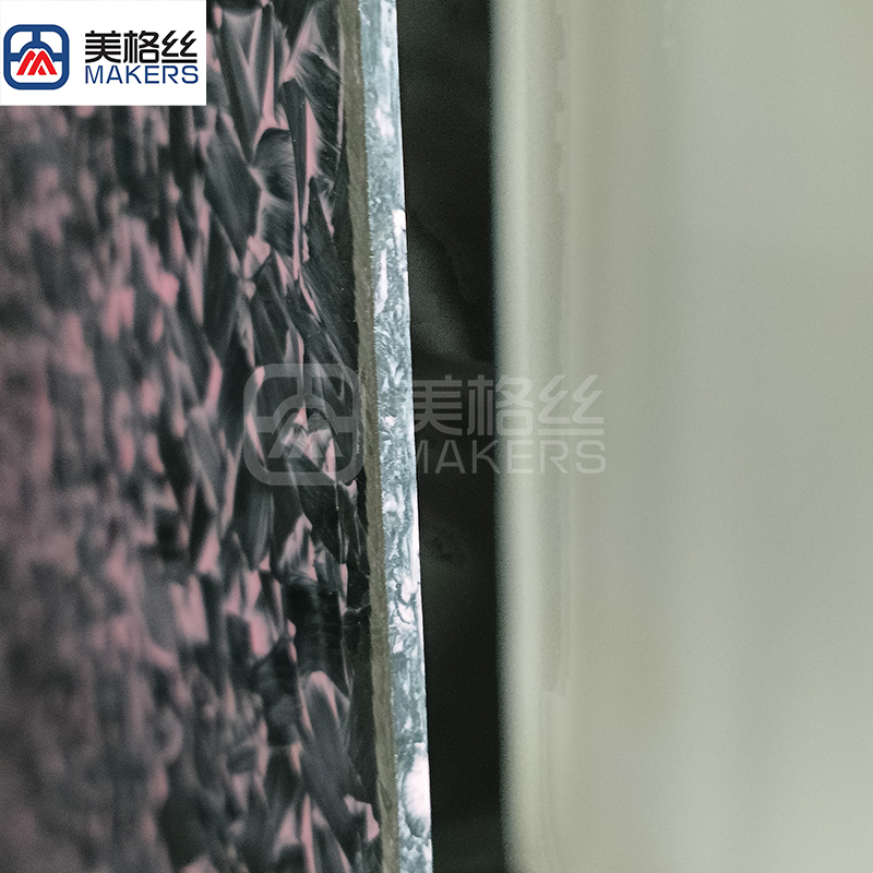 New arrival customized available forged carbon fiber plate in pink