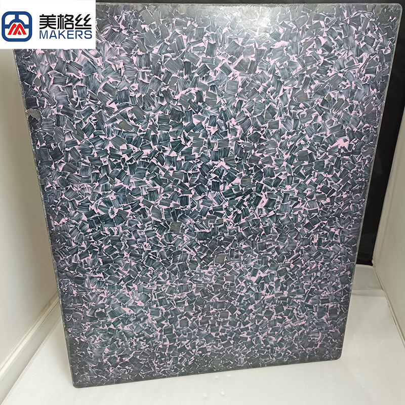 New arrival customized available forged carbon fiber plate in pink