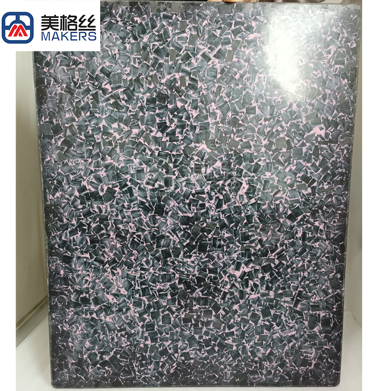 New arrival customized available forged carbon fiber plate in pink