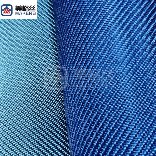 3K 320gsm twill weave Electroplated fiberglass fabric cloth in blue