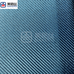 3K 320gsm twill weave Electroplated fiberglass fabric cloth in blue
