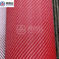 3K 320gsm twill weave Electroplated fiberglass fabric cloth in red