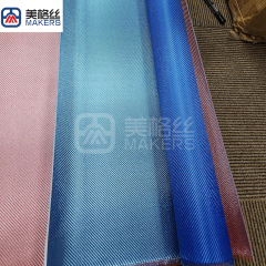 3K 320gsm twill weave Electroplated fiberglass fabric cloth in blue