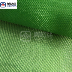 3K 320gsm twill weave Electroplated fiberglass fabric cloth in green