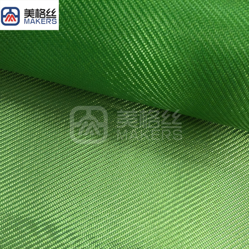 3K 320gsm twill weave Electroplated fiberglass fabric cloth in green