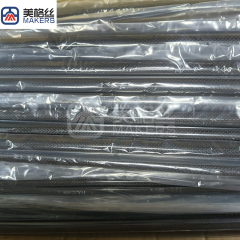 carbon fiber parts 3k 200gsm plain carbon fiber tube in glossy