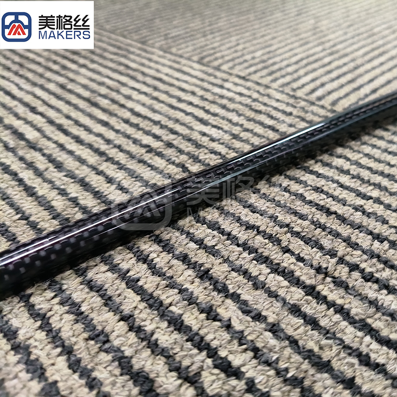 carbon fiber parts 3k 200gsm plain carbon fiber tube in glossy