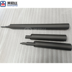 carbon fiber parts 3k 200gsm twill carbon fiber tube in matte