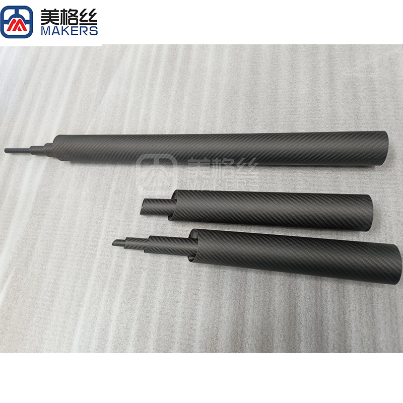carbon fiber parts 3k 200gsm twill carbon fiber tube in matte