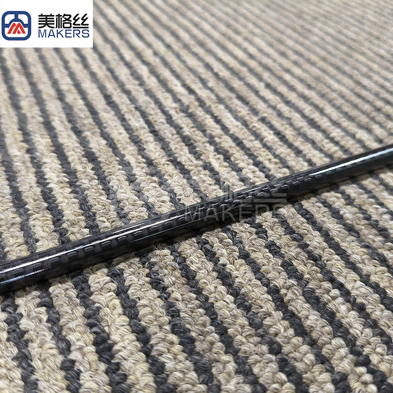 carbon fiber parts 3k 200gsm plain carbon fiber tube in glossy