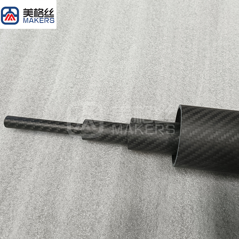carbon fiber parts 3k 200gsm twill carbon fiber tube in matte