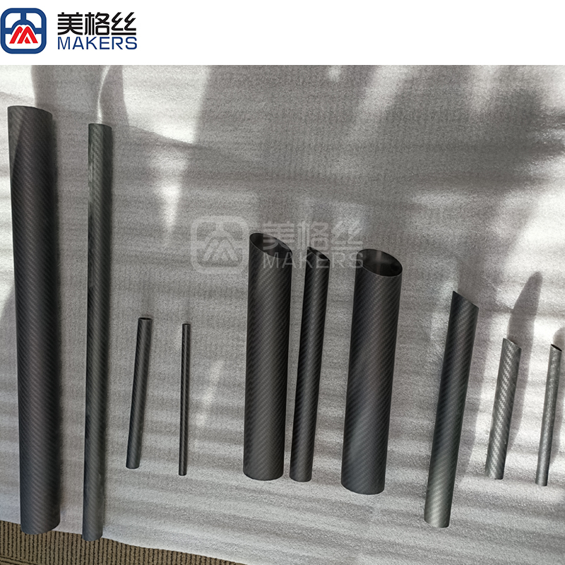 carbon fiber parts 3k 200gsm twill carbon fiber tube in matte