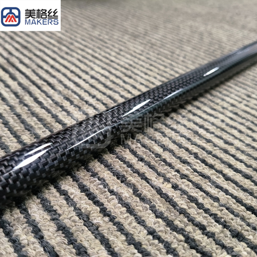 carbon fiber parts 3k 200gsm plain carbon fiber tube in glossy