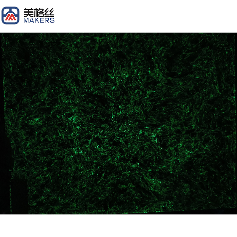 Luminous | Glow in the dark carbon fiber sheet in green
