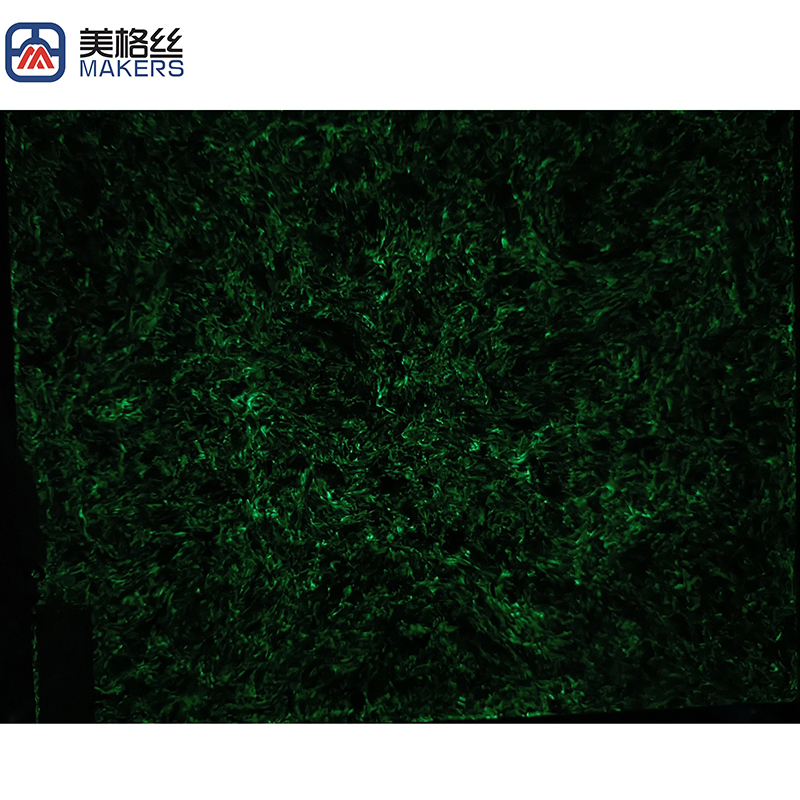 Luminous | Glow in the dark carbon fiber sheet in green