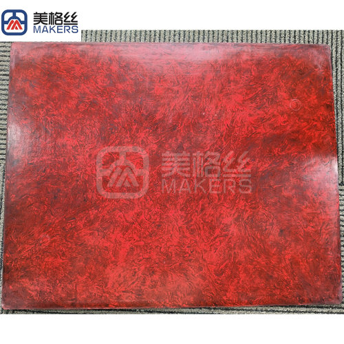 red forged carbon fiber plate sheet