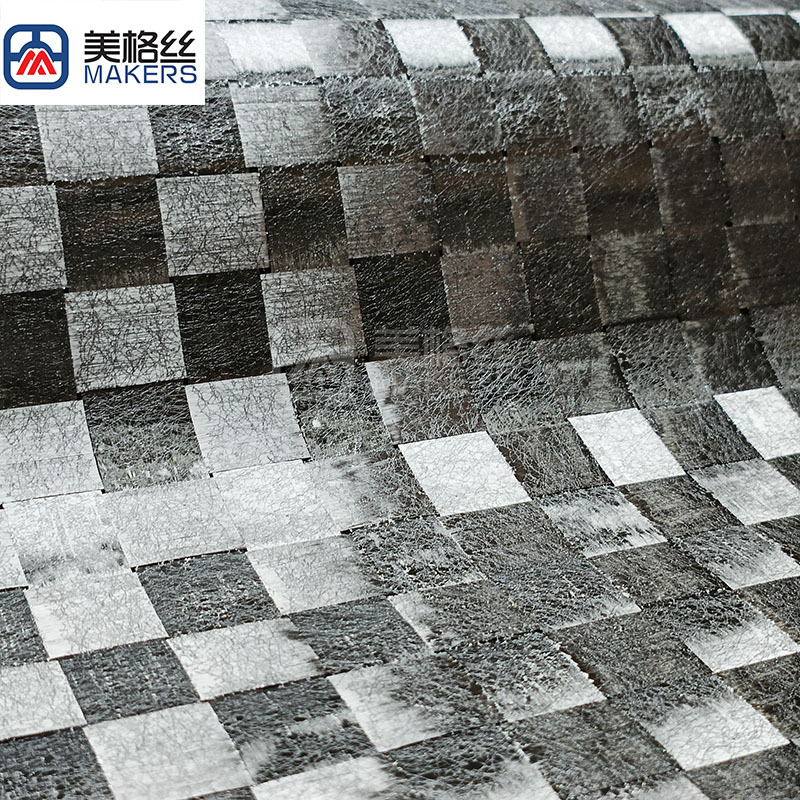 12K 80gsm 20*20mm formed/stabilized spread tow carbon fiber fabric for surfboard paddle