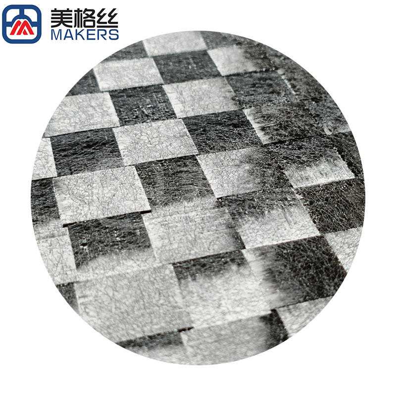 12K 80gsm 20*20mm formed/stabilized spread tow carbon fiber fabric for surfboard paddle