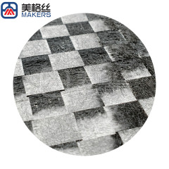 12K 80gsm 20*20mm formed/stabilized spread tow carbon fiber fabric for surfboard paddle