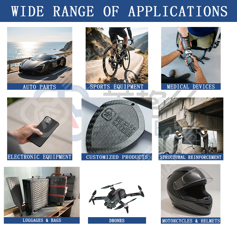 purple forged chopped carbon fiber plate sheet for sale