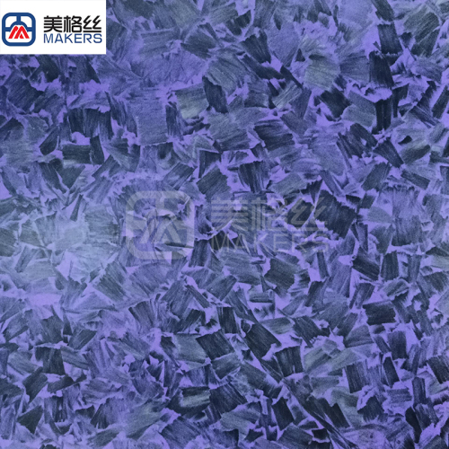 purple forged chopped carbon fiber plate sheet for sale