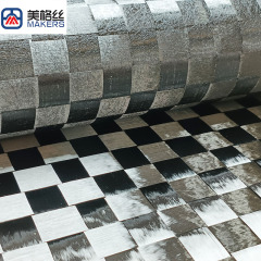 12K 80gsm 20*20mm formed/stabilized spread tow carbon fiber fabric for surfboard paddle