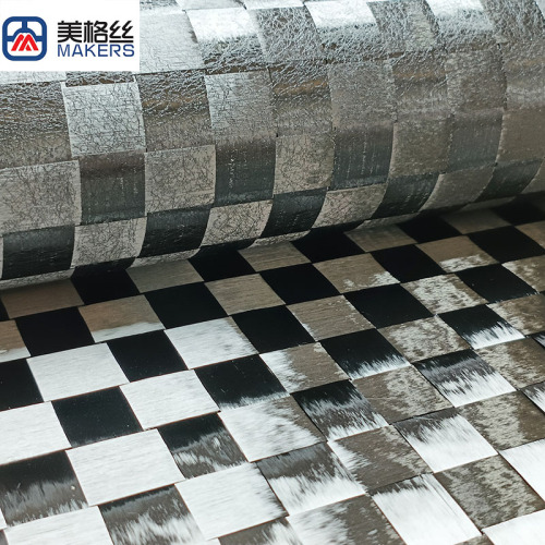 12K 80gsm 20*20mm formed/stabilized spread tow carbon fiber fabric for surfboard paddle