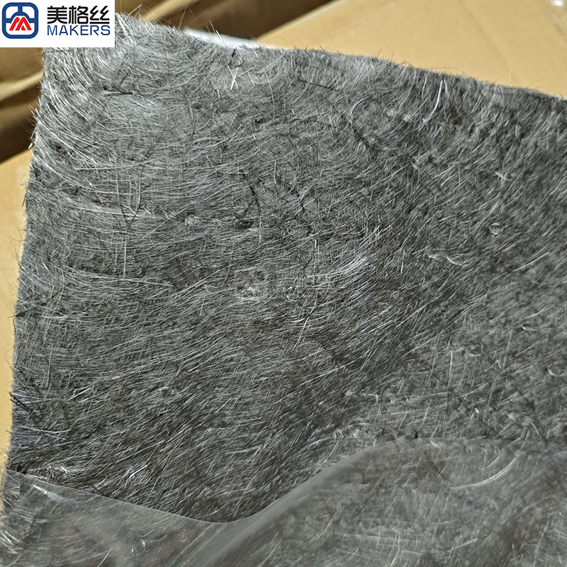 40gsm 12K Carbon Fiber needle Felt mat carbon fiber surface felt Carbon fiber soft felt China manufacturer