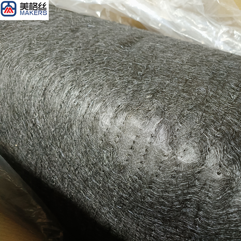 40gsm 12K Carbon Fiber needle Felt mat carbon fiber surface felt Carbon fiber soft felt China manufacturer