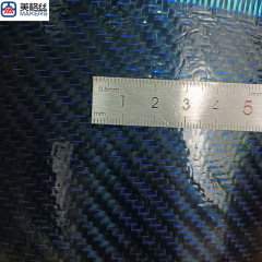 3K 240gsm twill weave metallic blue carbon fiber fabric prepreg cloth China factory carbon fiber supplier