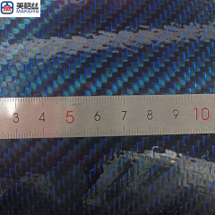 3K 240gsm twill weave metallic blue carbon fiber fabric prepreg cloth China factory carbon fiber supplier
