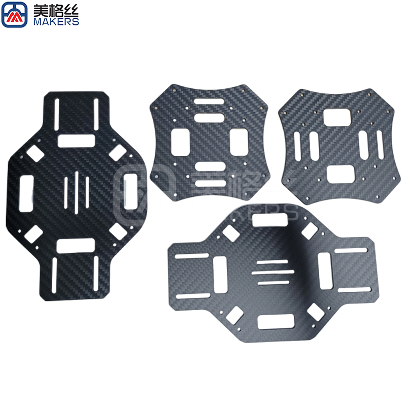 Different customized size CNC carbon fiber plate matte plain/twill weave carbon fiber sheet plate drones China manufacturer carbon fiber laminates