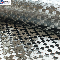 12K 200gsm cross pattern 8x8mm formed/stabilized spread tow carbon fiber fabric dry carbon fiber cloth