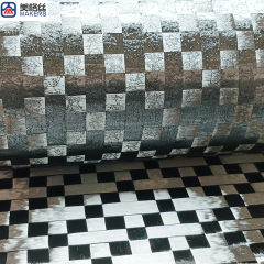 12K 200gsm cross pattern 8x8mm formed/stabilized spread tow carbon fiber fabric dry carbon fiber cloth