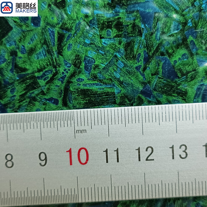 12K-12.5mm 500gsm pearl gold forged carbon fiber fabric prepreg cloth China factory carbon fiber supplier pre impregnated carbon fiber