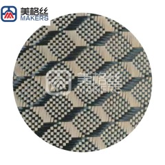 3k 240g 3D cube pattern jacquard golden carbon fiber fabric dry carbon fibre cloth
