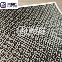 3k 240g floral pattern jacquard carbon fiber fabric in black